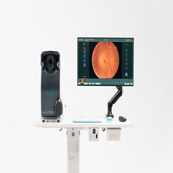Capture binoculaire automatique par caméra de fond de champ large avec une opération à clé pour les dispositifs médicaux ophtalmiques